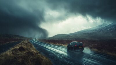 sécurité automobile face à des vents puissants