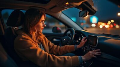 Les bonnes pratiques &agrave; suivre pour utiliser la lumi&egrave;re int&eacute;rieure en voiture la nuit sans risquer d&rsquo;accident